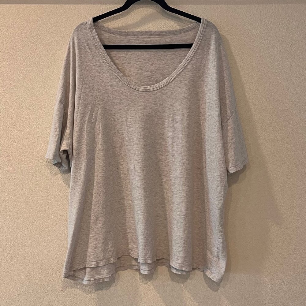 Aerie Knit Distressed Oversized T Shirt
